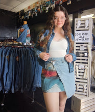 Load image into Gallery viewer, Aztec &amp; Denim Skirt
