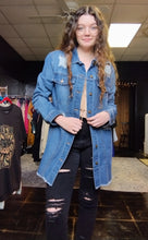 Load image into Gallery viewer, Distressed Denim Jacket
