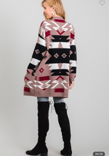 Load image into Gallery viewer, Mocha Mix Aztec Cardigan
