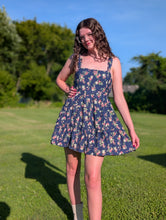 Load image into Gallery viewer, Navy Dainty Floral Dress
