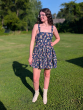 Load image into Gallery viewer, Navy Dainty Floral Dress
