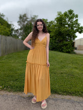 Load image into Gallery viewer, Mustard Summer Dress
