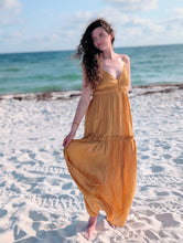 Load image into Gallery viewer, Mustard Summer Dress
