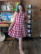 Load image into Gallery viewer, Red Gingham Dress
