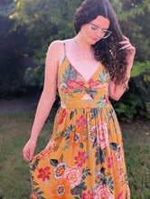 Load image into Gallery viewer, Mustard Mix Floral Dress
