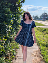 Load image into Gallery viewer, Puff Sleeve Plaid Mini
