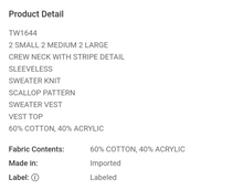 Load image into Gallery viewer, Scallop Crochet Tank
