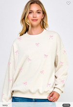 Load image into Gallery viewer, Bow Sweatshirt (2 color options)
