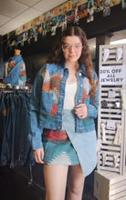 Load image into Gallery viewer, Aztec &amp; Denim Skirt
