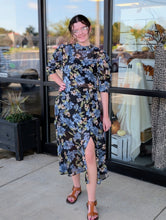 Load image into Gallery viewer, Sheer Bodice Floral Dress
