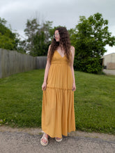 Load image into Gallery viewer, Mustard Summer Dress
