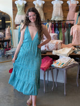 Load image into Gallery viewer, Turquoise Print Dress
