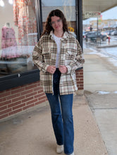 Load image into Gallery viewer, Mocha Plaid Jacket
