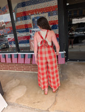 Load image into Gallery viewer, Checkered Print Overall
