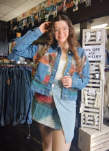 Load image into Gallery viewer, Aztec &amp; Denim Skirt
