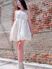 Load image into Gallery viewer, Cream Floral Bubble Dress
