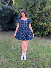 Load image into Gallery viewer, Puff Sleeve Plaid Mini
