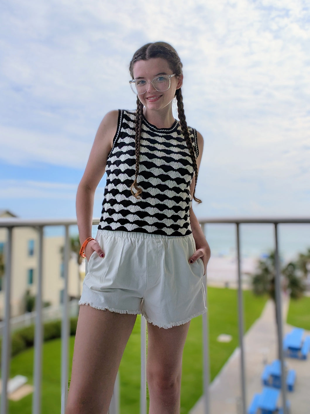 Scallop Crochet Tank
