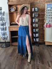 Load image into Gallery viewer, Denim Front Slit Skirt
