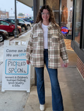 Load image into Gallery viewer, Mocha Plaid Jacket
