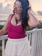 Load image into Gallery viewer, Lace Trim Tank (4 color options)
