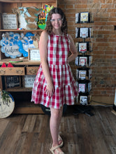 Load image into Gallery viewer, Red Gingham Dress
