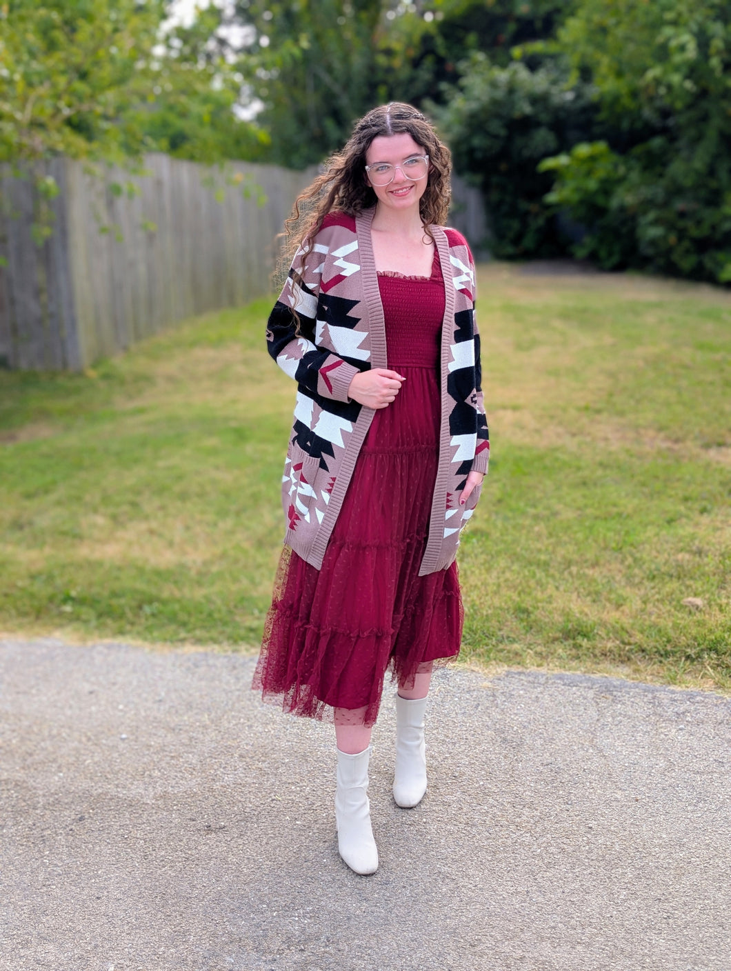 Mocha Mix Aztec Cardigan