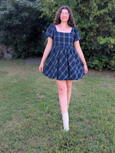 Load image into Gallery viewer, Puff Sleeve Plaid Mini
