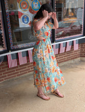 Load image into Gallery viewer, Seafoam Floral Dress
