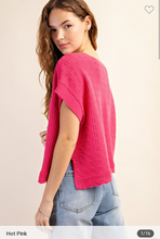 Load image into Gallery viewer, Pink Knit Top
