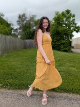 Load image into Gallery viewer, Mustard Summer Dress

