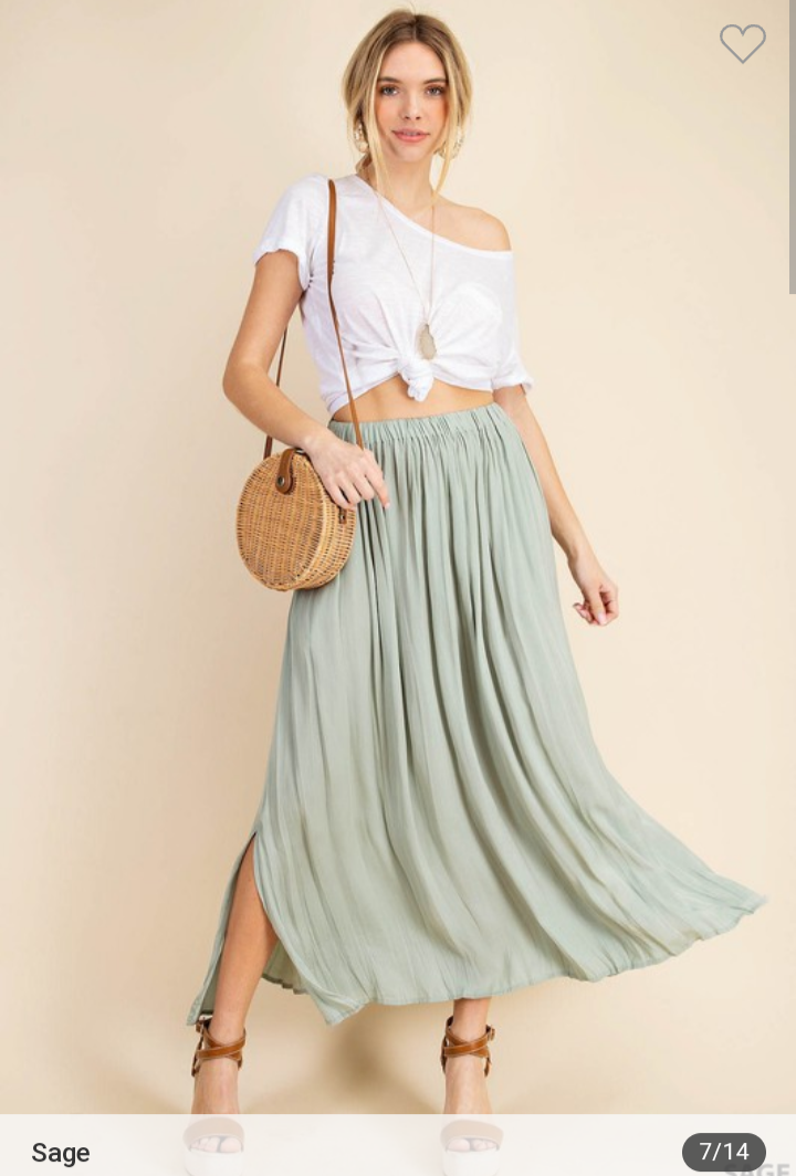 Sage Maxi Skirt