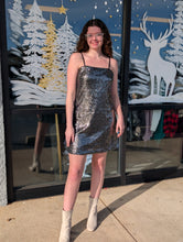 Load image into Gallery viewer, Black Sequin Dress
