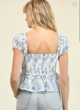 Load image into Gallery viewer, Baby Blue Spring Top
