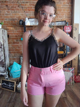 Load image into Gallery viewer, Color High Waisted Denim Shorts
