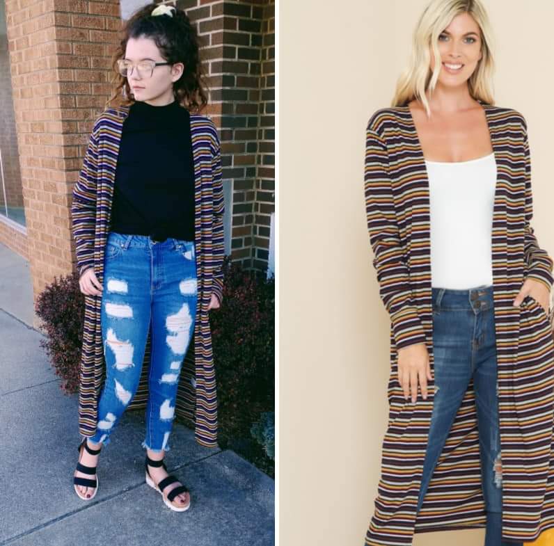 Striped Duster