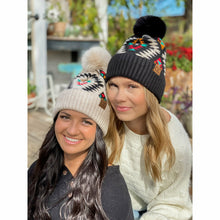 Load image into Gallery viewer, Aztec Pom Beanie
