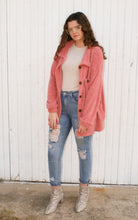 Load image into Gallery viewer, Peach Cozy Soft Shacket
