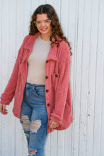Load image into Gallery viewer, Peach Cozy Soft Shacket
