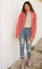 Load image into Gallery viewer, Peach Cozy Soft Shacket
