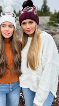 Load image into Gallery viewer, Aztec Pom Beanie

