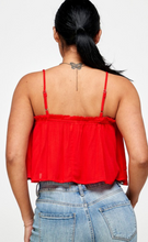 Load image into Gallery viewer, Red Layer Crop Tank
