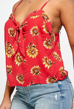 Load image into Gallery viewer, Sunflower Tank Red
