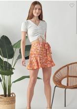 Load image into Gallery viewer, Orange Floral Skort
